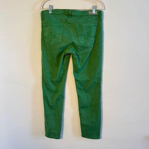 Anthropologie Ag Adriano Goldschmied Kelly Green Skinny Jeans, Size 30 - Picture 6 of 7